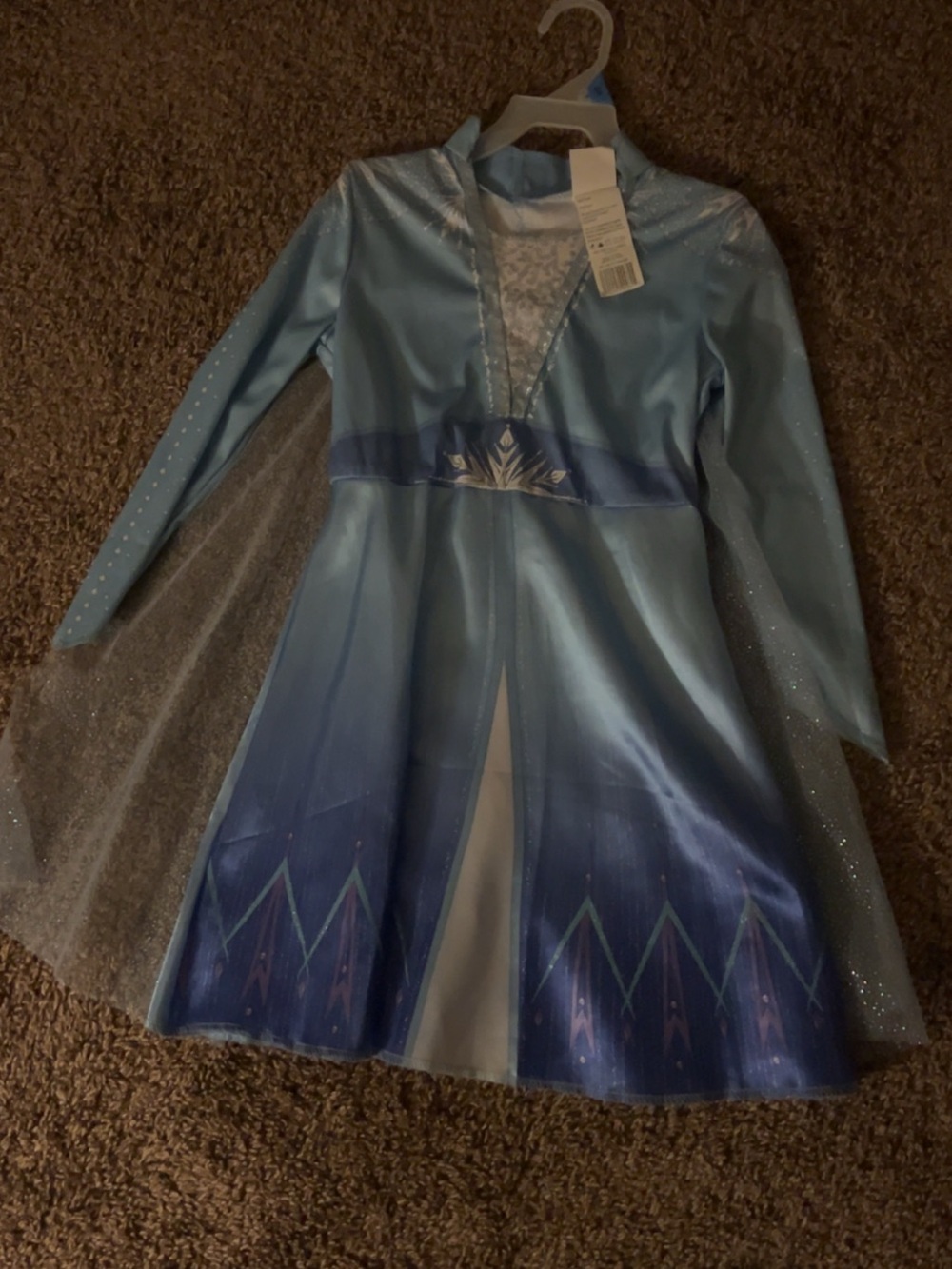 Blue Sparkle Princess Dress-Up Costume for Kids